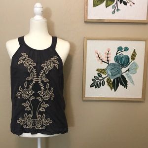Marty M embroidered tank size small